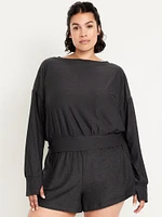 CloudMotion Boat-Neck Top