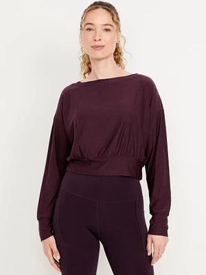 CloudMotion Boat-Neck Top
