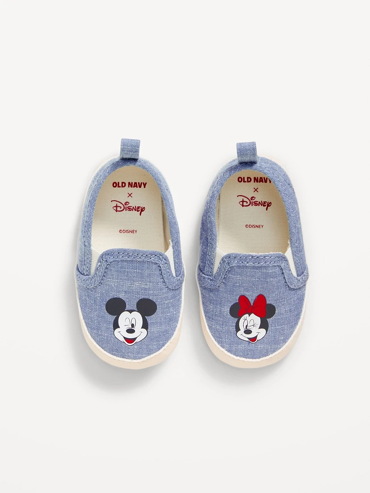 Disney© Mickey Mouse Canvas Slip-On Sneakers for Baby