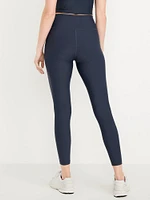 High-Waisted PowerSoft Rib Mix 7/8 Leggings