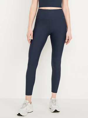 High-Waisted PowerSoft Rib Mix 7/8 Leggings
