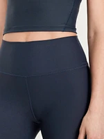 High-Waisted PowerSoft Rib Mix 7/8 Leggings