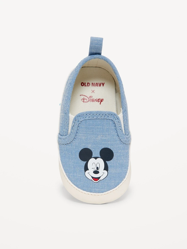 Disney© Mickey Mouse Canvas Slip-On Sneakers for Baby