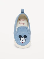 Disney© Mickey Mouse Canvas Slip-On Sneakers for Baby