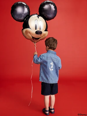 Old Navy x Disney© Mickey Mouse Long-Sleeve Jean Shirt for Toddler Boys
