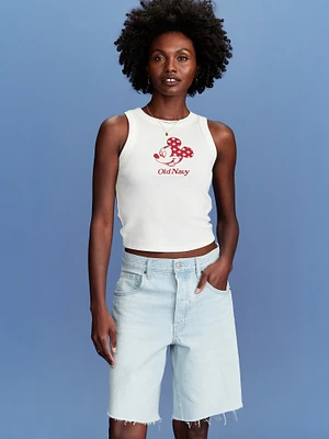 Old Navy x Disney© Mickey Mouse Snug Logo Graphic Flag Tank Top