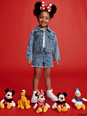 Old Navy x Disney© High-Waisted Frayed-Hem Jean Shorts for Toddler Girls