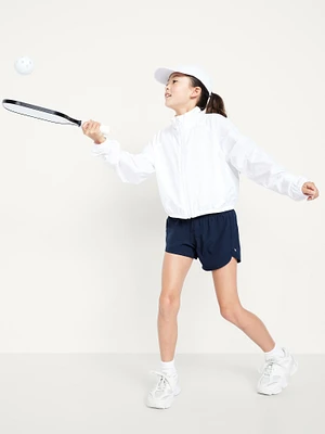 High-Waisted Dolphin-Hem Run Shorts for Girls