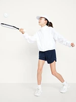 High-Waisted Dolphin-Hem Run Shorts for Girls