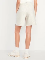 High-Waisted Bounce Fleece Shorts -- 8-inch inseam