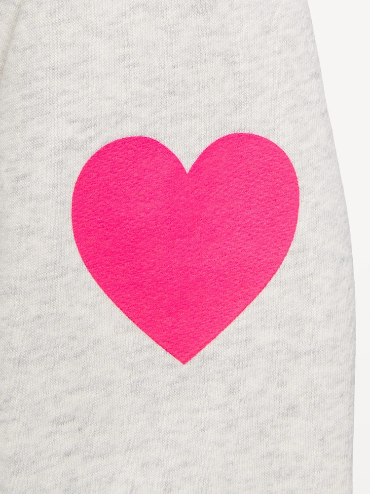Oversized Quarter-Zip Graphic Sweatshirt for Girls