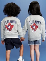 Old Navy x Disney© Mickey Mouse Oversized Unisex Flag Logo-Graphic Sweatshirt for Toddler