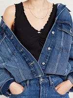 Cinched Rib-Knit Tank Top