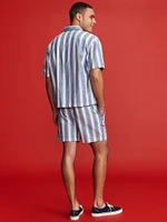 Old Navy x Disney© Mickey Mouse Linen-Blend Jogger Shorts -- inseam
