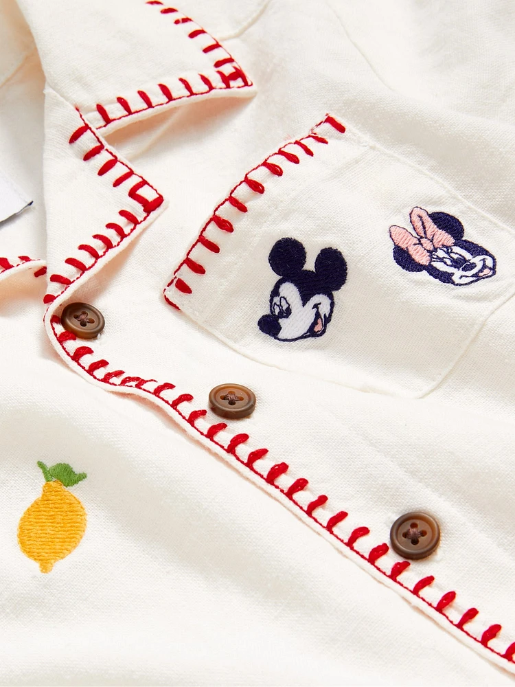 Old Navy x Disney© Linen-Blend Shirt and Shorts Set for Toddler Boys