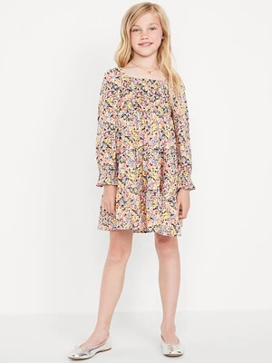 Long-Sleeve Fit and Flare Dress for Girls