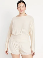 CloudMotion Boat-Neck Top