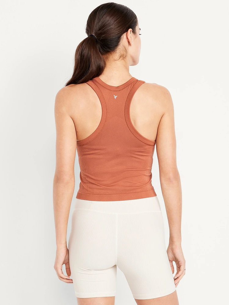 Fluid Seamless Fitted Crop Tank Top