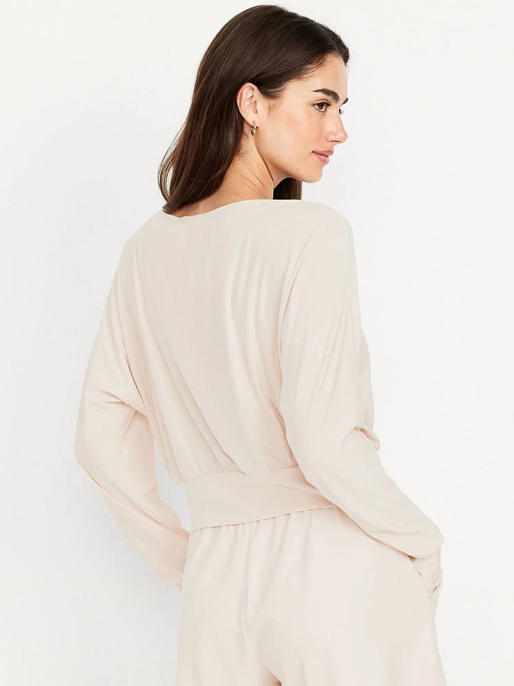 CloudMotion Boat-Neck Top