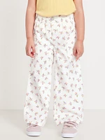 Pull-On Baggy Wide-Leg Cargo for Toddler Girls