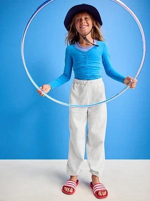 High-Waisted Jogger Sweatpants for Girls