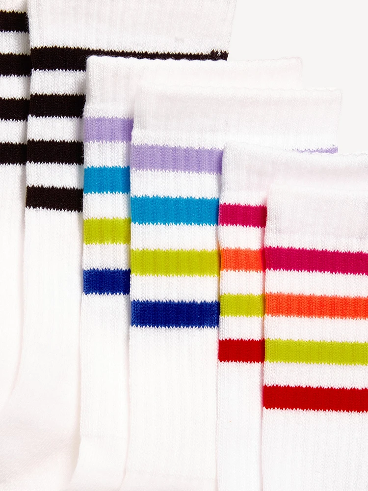 Striped Crew Socks 3-Pack for Girls