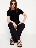 Faux Leather Strappy Toe Ring Sandals