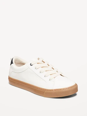 Faux-Leather Gender-Neutral Sneakers for Kids