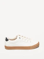 Faux-Leather Gender-Neutral Sneakers for Kids
