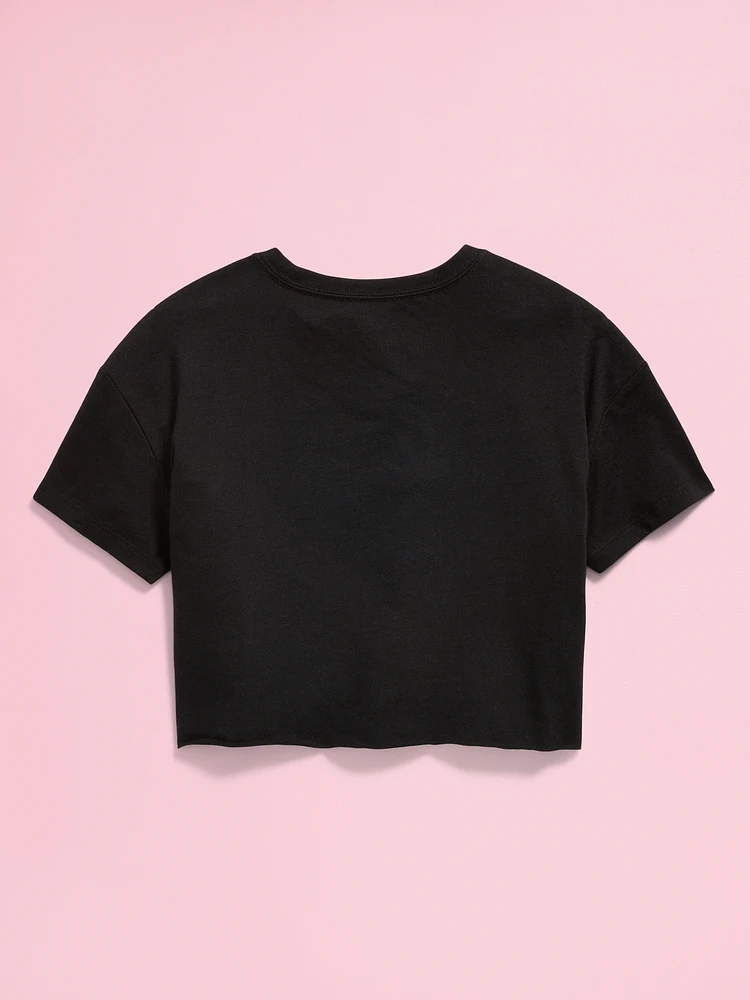 Old Navy x Disney© Cropped Graphic Raw-Edge T-Shirt for Girls