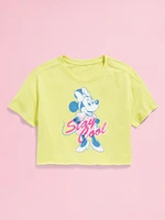 Old Navy x Disney© Cropped Graphic Raw-Edge T-Shirt for Girls