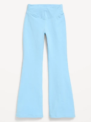 High-Waisted PowerChill Crossover Flared Leggings for Girls