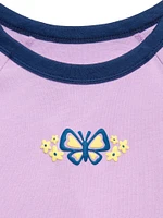 Fitted Short-Sleeve Graphic T-Shirt for Girls