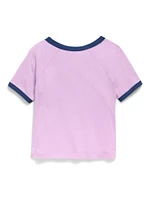 Fitted Short-Sleeve Graphic T-Shirt for Girls