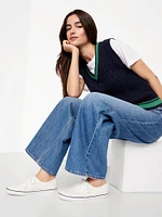 Canvas Prep Sneakers for Women