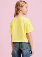 Old Navy x Disney© Cropped Graphic Raw-Edge T-Shirt for Girls