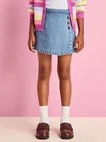 Wrap-Front Skort for Girls