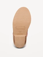 Shiny Side-Zip Western Boots for Toddler Girls