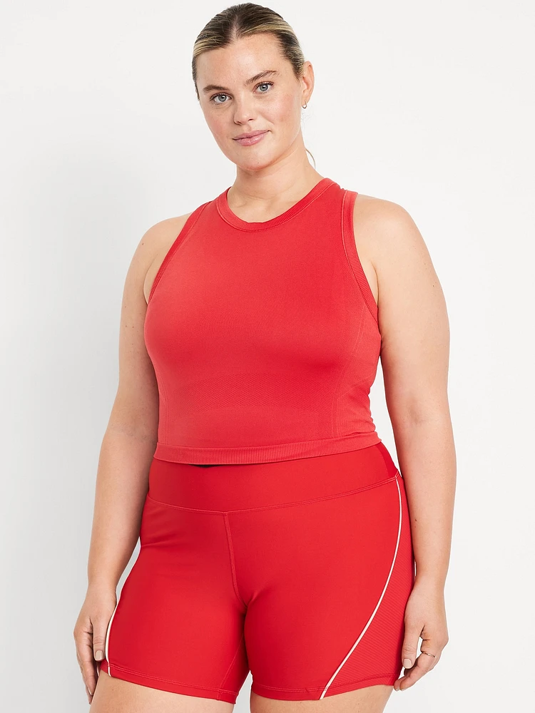 Fluid Seamless Fitted Crop Tank Top