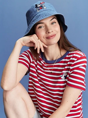 Old Navy x Disney© Mickey Mouse Flag Logo Bucket Hat