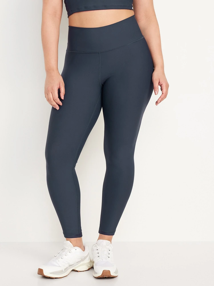 High-Waisted PowerSoft Rib Mix 7/8 Leggings