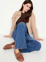 Faux-Leather Boat Shoes for Women