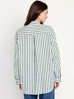 Oversized Button-Down Boyfriend Shirt