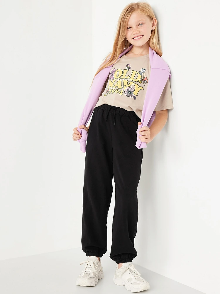 High-Waisted Jogger Sweatpants for Girls