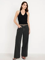 Mid-Rise Wow Baggy Wide-Leg Jeans