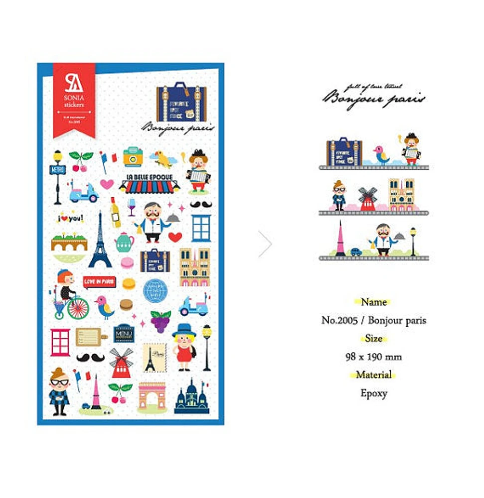 SONIA Sticker: Bonjour Paris