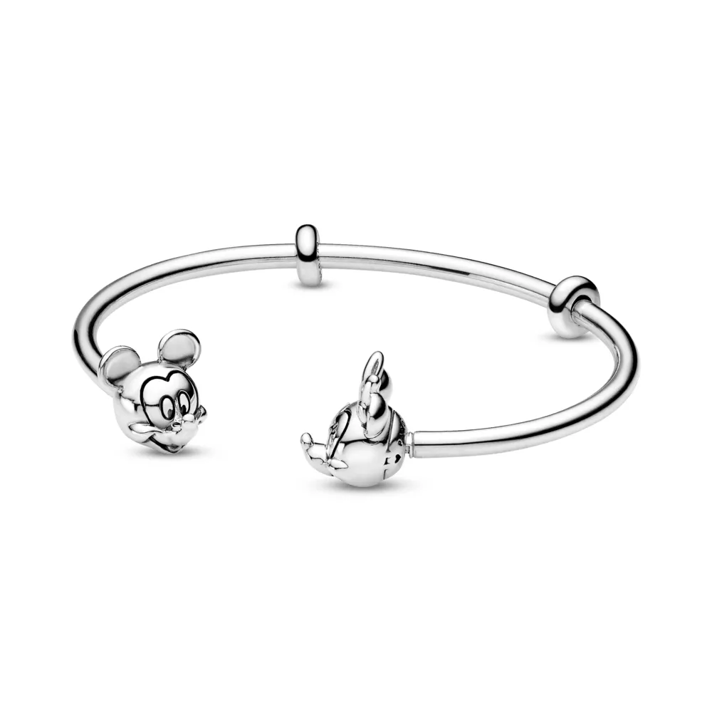 Pulsera Pandora Disney Moments Retrato de Minnie de plata