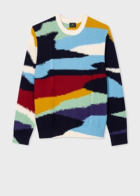 Men's Multi-Colour Cotton 'Plains' Sweater