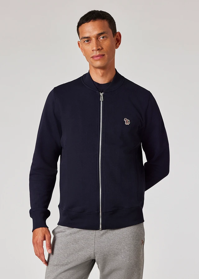 PS Paul Smith Black Leather Bomber Jacket | King