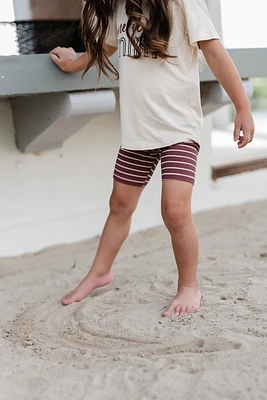 Stripe Biker Shorts